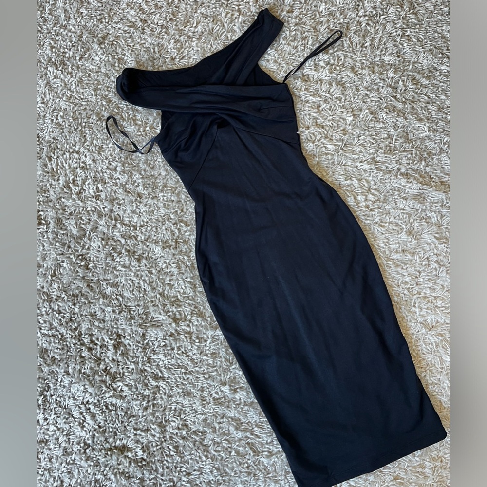 Bebe black bodycon dress